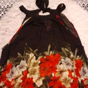 Black flowy Dressy top.